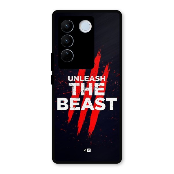 Unleash The Beast Metal Back Case for Vivo V27 Pro