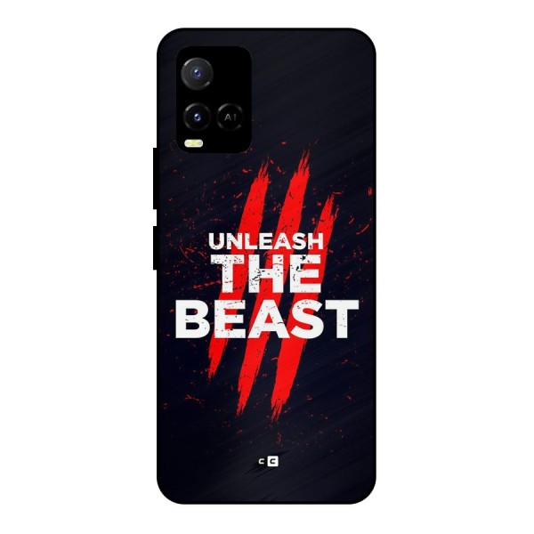 Unleash The Beast Metal Back Case for Vivo Y21