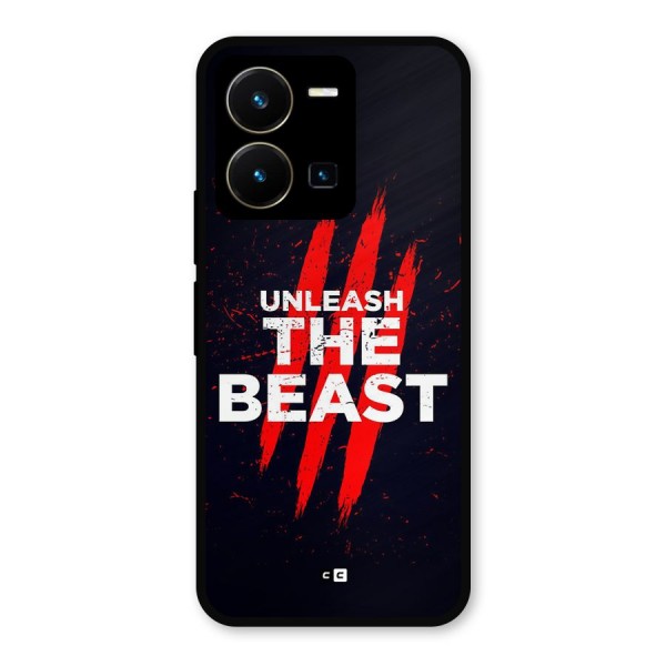 Unleash The Beast Metal Back Case for Vivo Y35