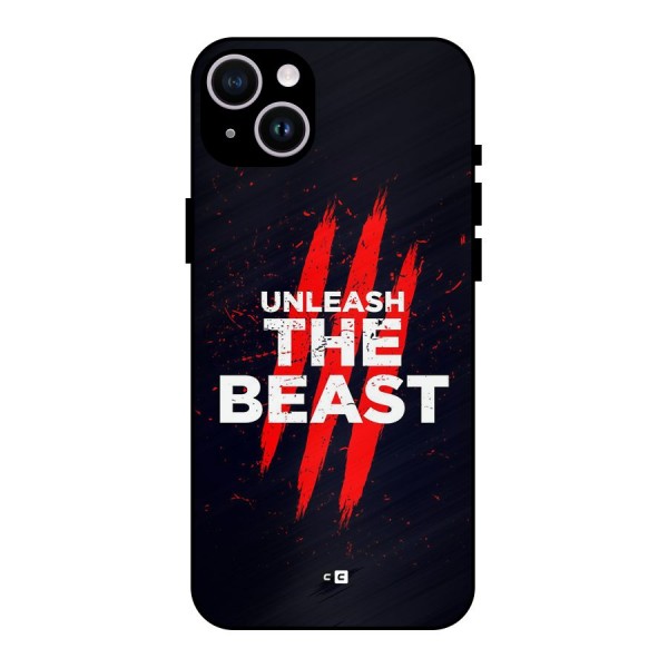 Unleash The Beast Metal Back Case for iPhone 14 Plus