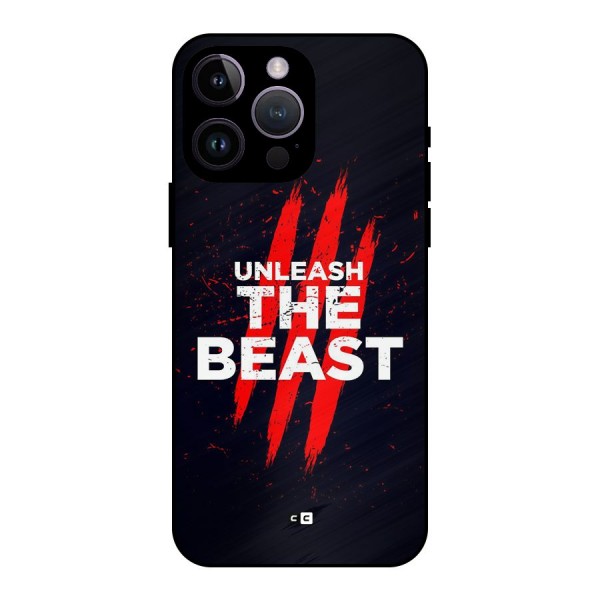 Unleash The Beast Metal Back Case for iPhone 14 Pro Max