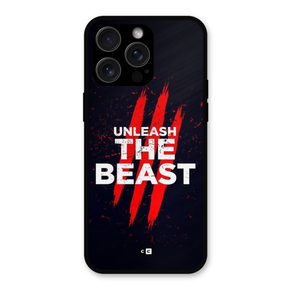 Unleash The Beast Metal Back Case for iPhone 15 Pro Max