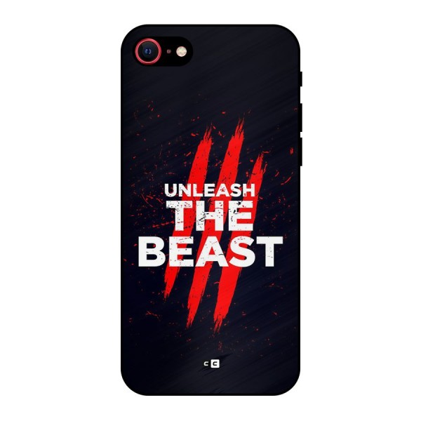 Unleash The Beast Metal Back Case for iPhone 8