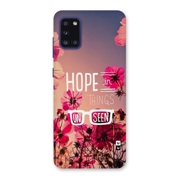 Unseen Hope Back Case for Galaxy A31