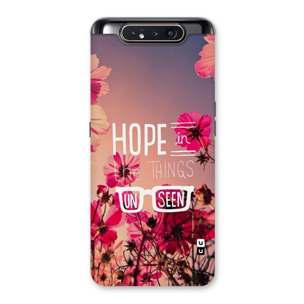 Unseen Hope Back Case for Galaxy A80