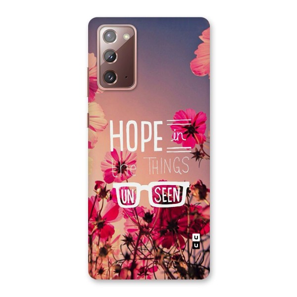 Unseen Hope Back Case for Galaxy Note 20