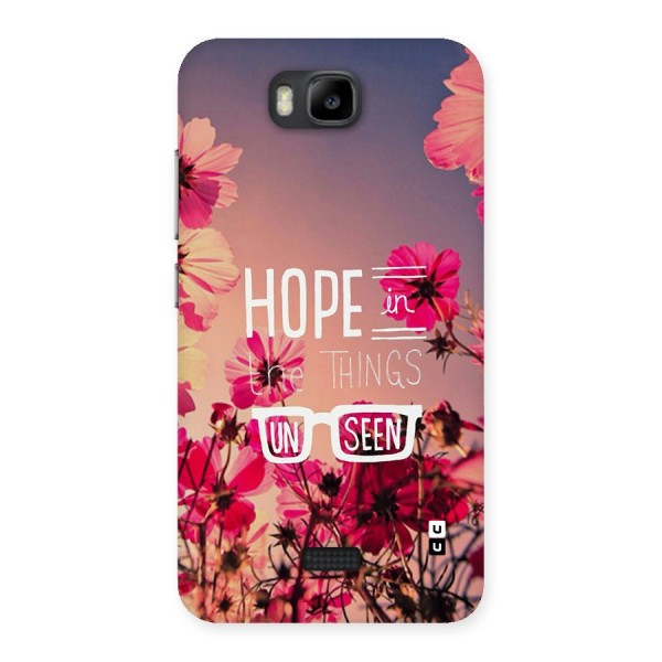 Unseen Hope Back Case for Honor Bee