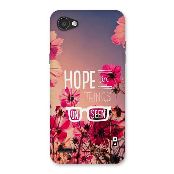 Unseen Hope Back Case for LG Q6