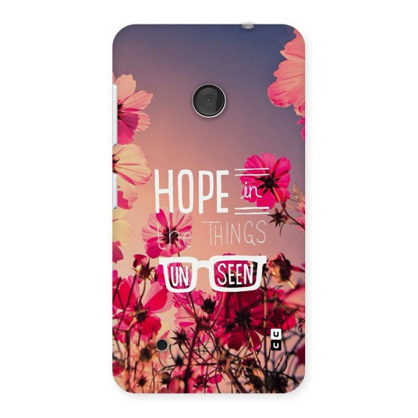 Unseen Hope Back Case for Lumia 530