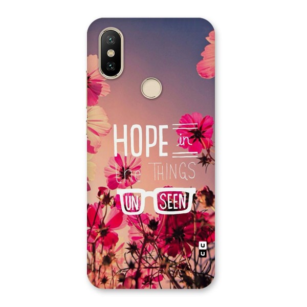 Unseen Hope Back Case for Mi A2