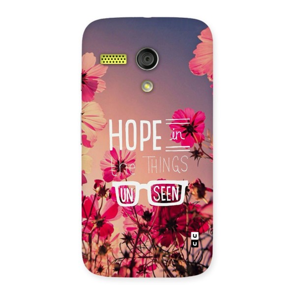 Unseen Hope Back Case for Moto G