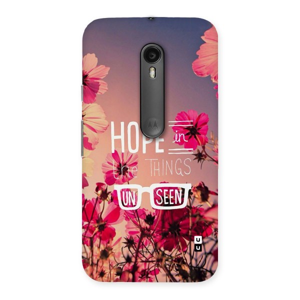 Unseen Hope Back Case for Moto G3