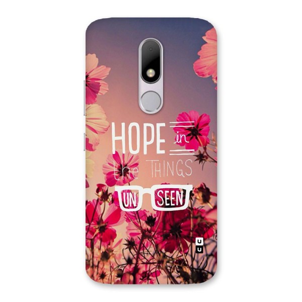 Unseen Hope Back Case for Moto M