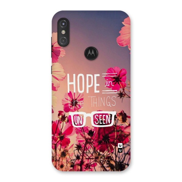 Unseen Hope Back Case for Motorola One Power