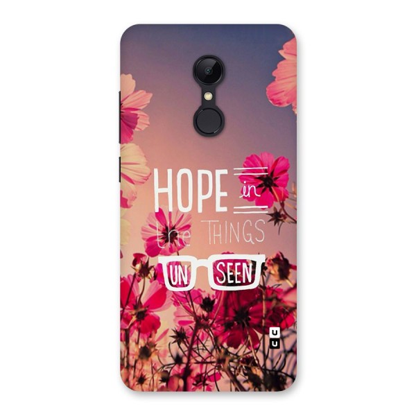 Unseen Hope Back Case for Redmi 5