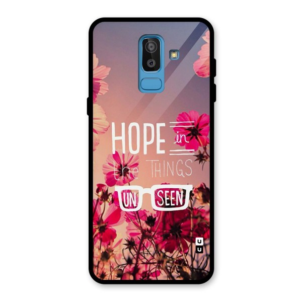 Unseen Hope Glass Back Case for Galaxy J8