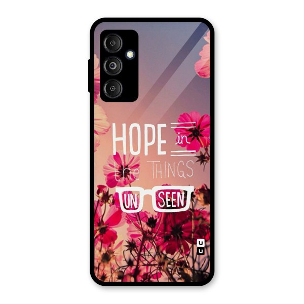 Unseen Hope Glass Back Case for Galaxy M14 5G