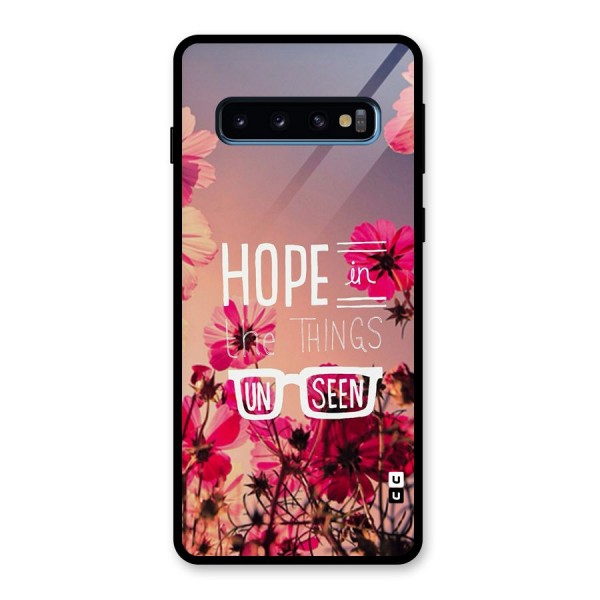 Unseen Hope Glass Back Case for Galaxy S10