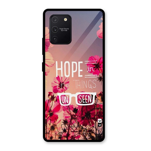 Unseen Hope Glass Back Case for Galaxy S10 Lite