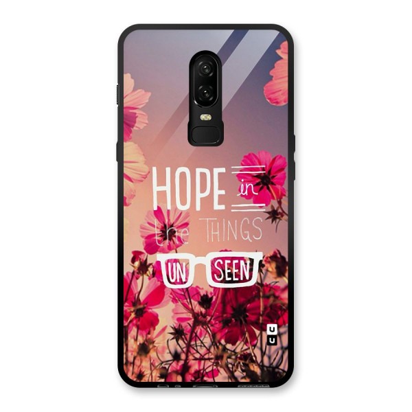 Unseen Hope Glass Back Case for OnePlus 6