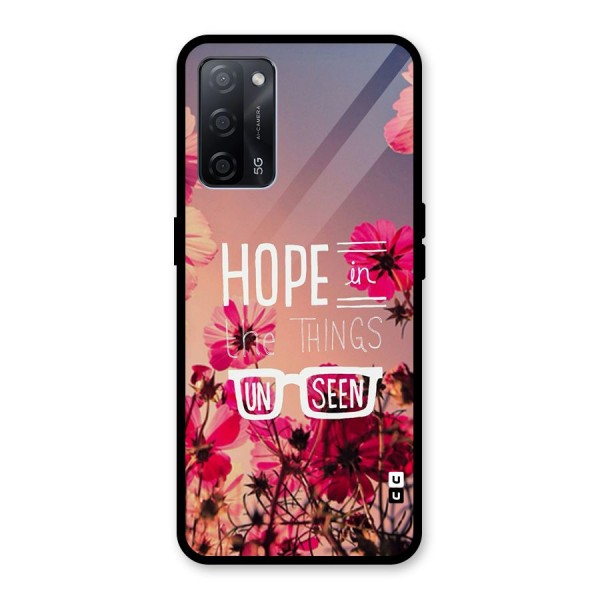 Unseen Hope Glass Back Case for Oppo A53s 5G