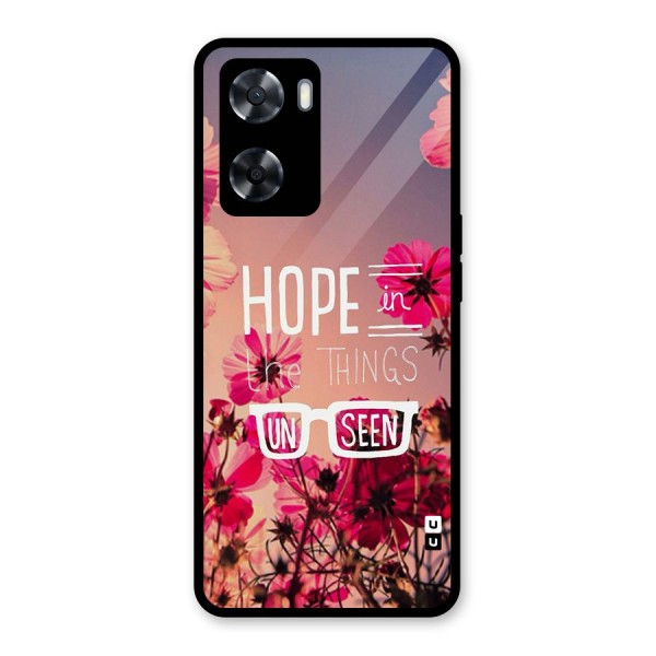 Unseen Hope Glass Back Case for Oppo A57 2022