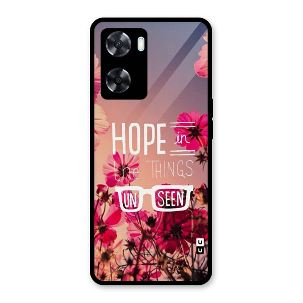 Unseen Hope Glass Back Case for Oppo A77s