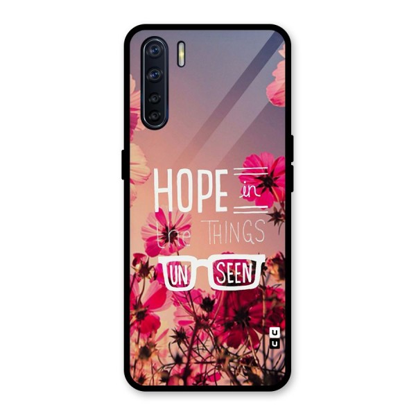 Unseen Hope Glass Back Case for Oppo F15