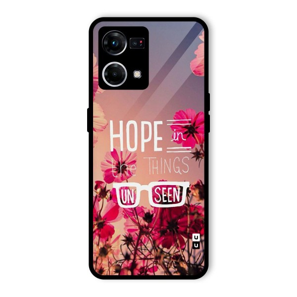 Unseen Hope Glass Back Case for Oppo F21 Pro 4G