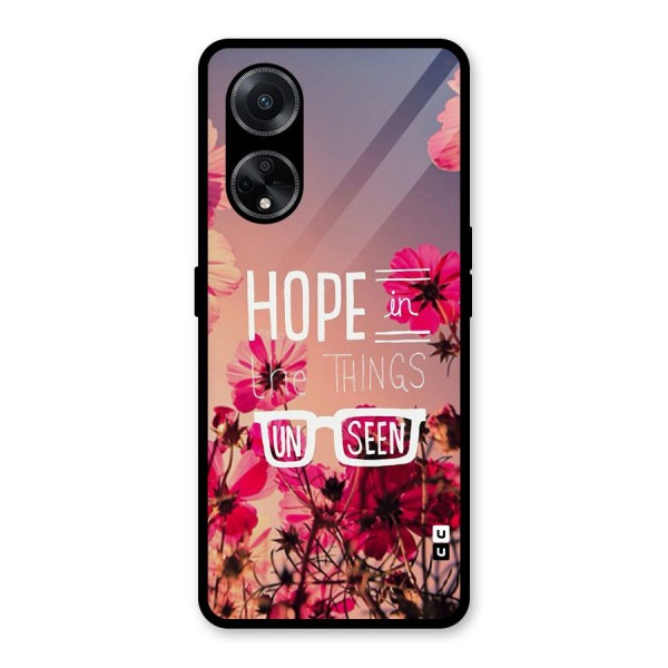 Unseen Hope Glass Back Case for Oppo F23