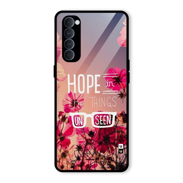 Unseen Hope Glass Back Case for Oppo Reno4 Pro