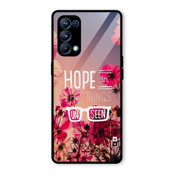 Unseen Hope Glass Back Case for Oppo Reno5 Pro 5G