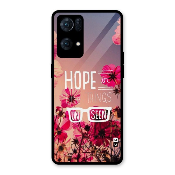 Unseen Hope Glass Back Case for Oppo Reno7 Pro 5G