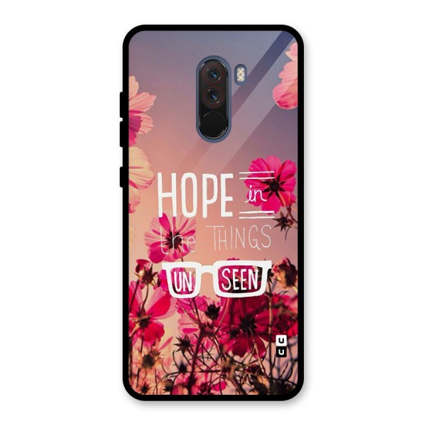 Unseen Hope Glass Back Case for Poco F1