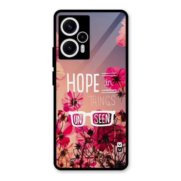 Unseen Hope Glass Back Case for Poco F5