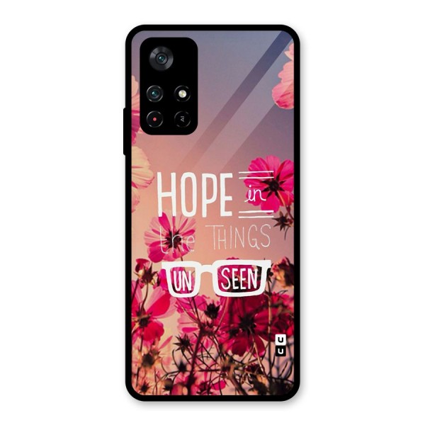 Unseen Hope Glass Back Case for Poco M4 Pro 5G