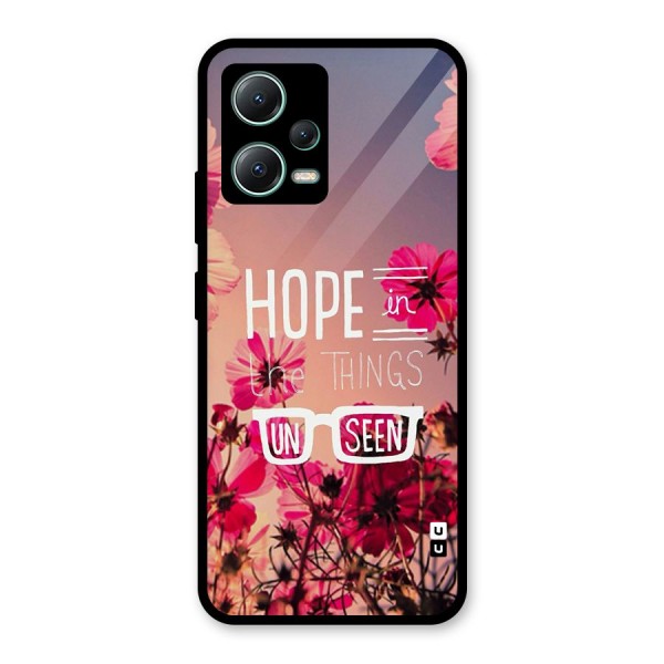 Unseen Hope Glass Back Case for Poco X5