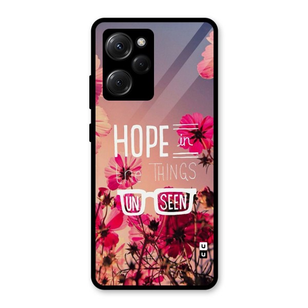 Unseen Hope Glass Back Case for Poco X5 Pro