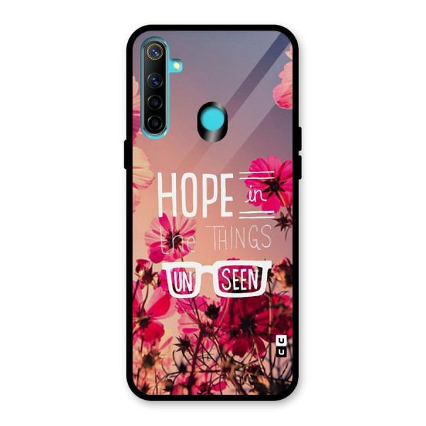 Unseen Hope Glass Back Case for Realme 5