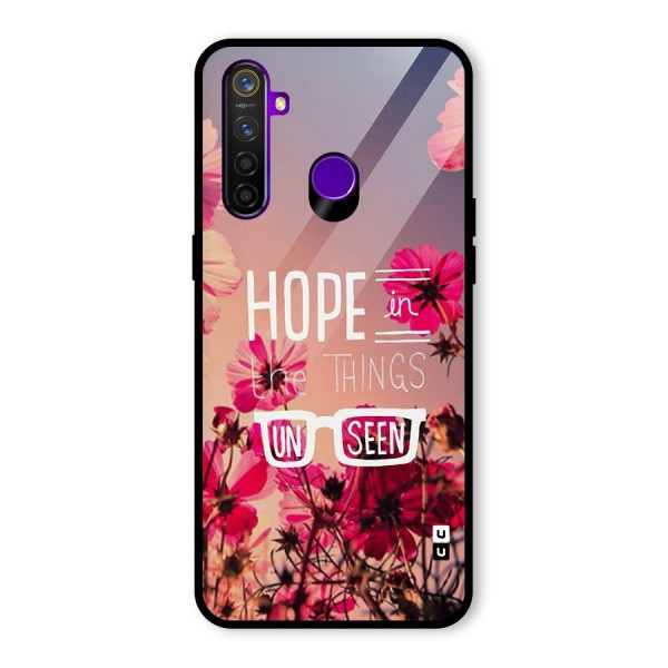 Unseen Hope Glass Back Case for Realme 5 Pro