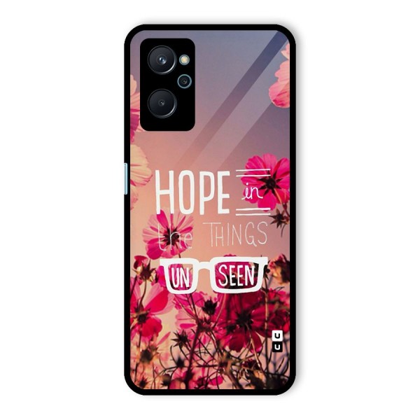 Unseen Hope Glass Back Case for Realme 9i