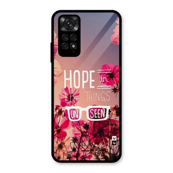 Unseen Hope Glass Back Case for Redmi Note 11S