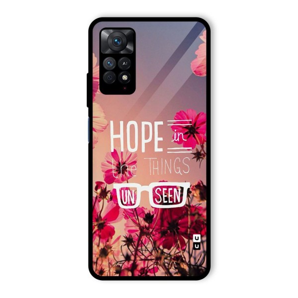 Unseen Hope Glass Back Case for Redmi Note 11 Pro