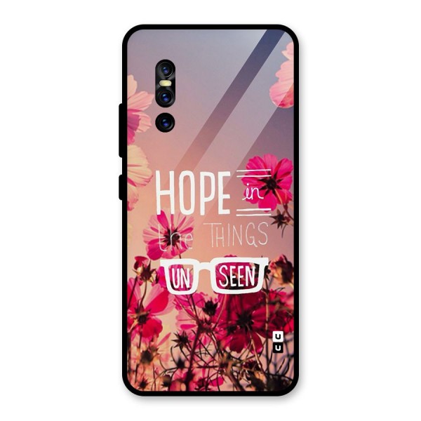 Unseen Hope Glass Back Case for Vivo V15 Pro