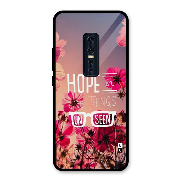 Unseen Hope Glass Back Case for Vivo V17 Pro