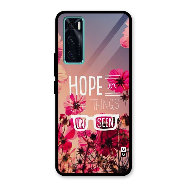 Unseen Hope Glass Back Case for Vivo V20 SE