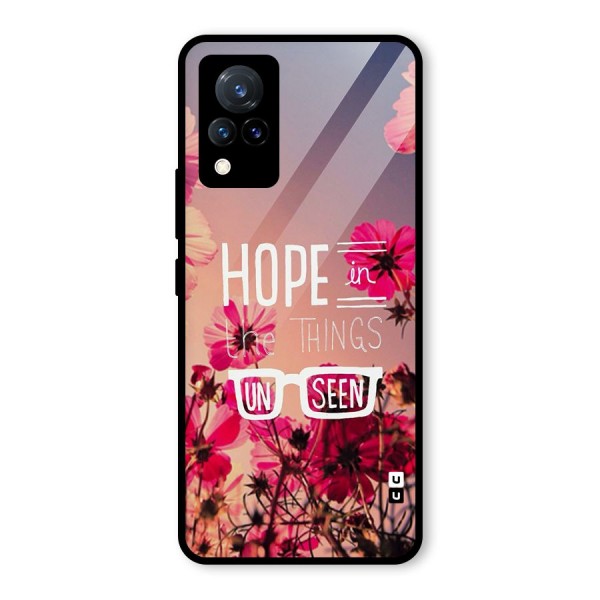 Unseen Hope Glass Back Case for Vivo V21 5G