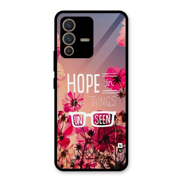 Unseen Hope Glass Back Case for Vivo V23 5G