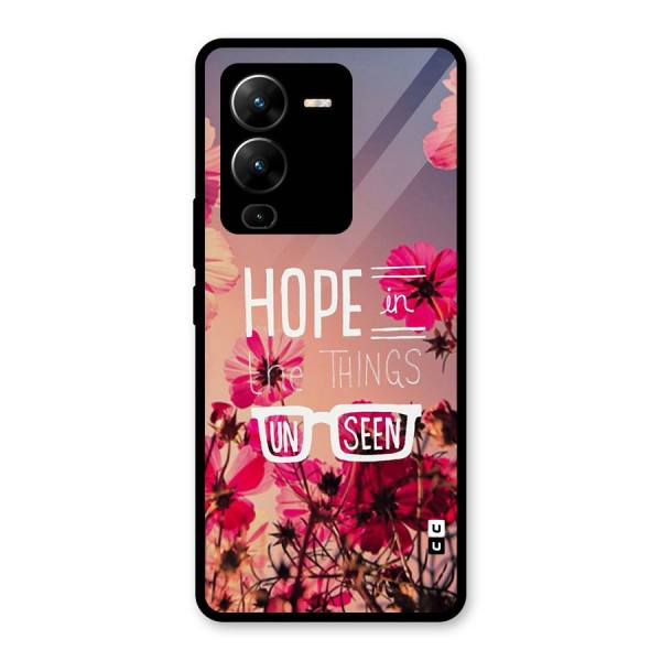 Unseen Hope Glass Back Case for Vivo V25 Pro