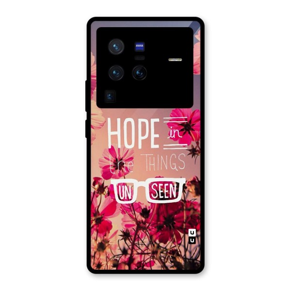 Unseen Hope Glass Back Case for Vivo X80 Pro
